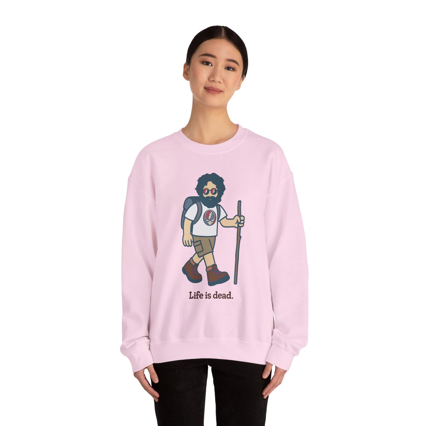 Hikin' Jerry | Life is dead. Crewneck Sweatshirt