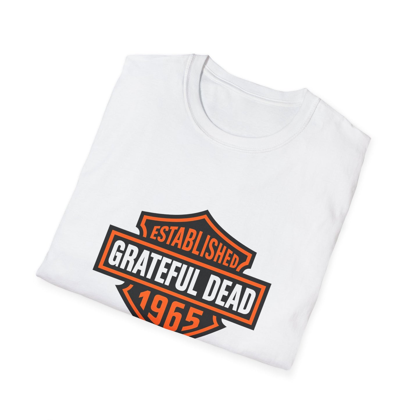 Harley Style Grateful Dead Logo Biker Tee