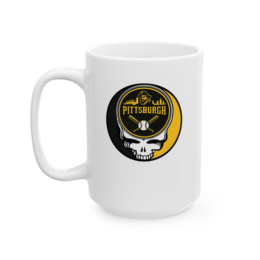 Pittsburgh Baseball Stealie Grateful Dead Ceramic Mug