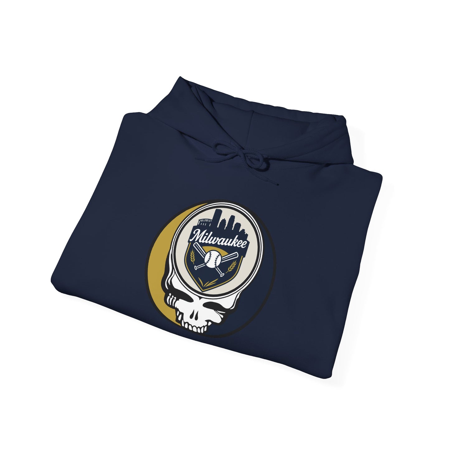 Milwaukee Brewers Grateful Dead Unisex Heavy Blend Hoodie - MLB