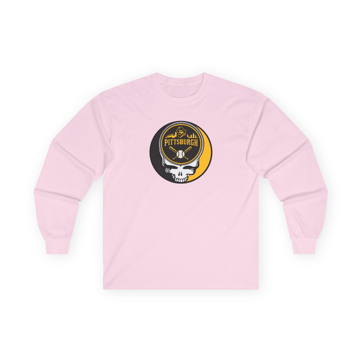 Pittsburgh Pirates Stealie Grateful Dead Long Sleeve Tee - MLB