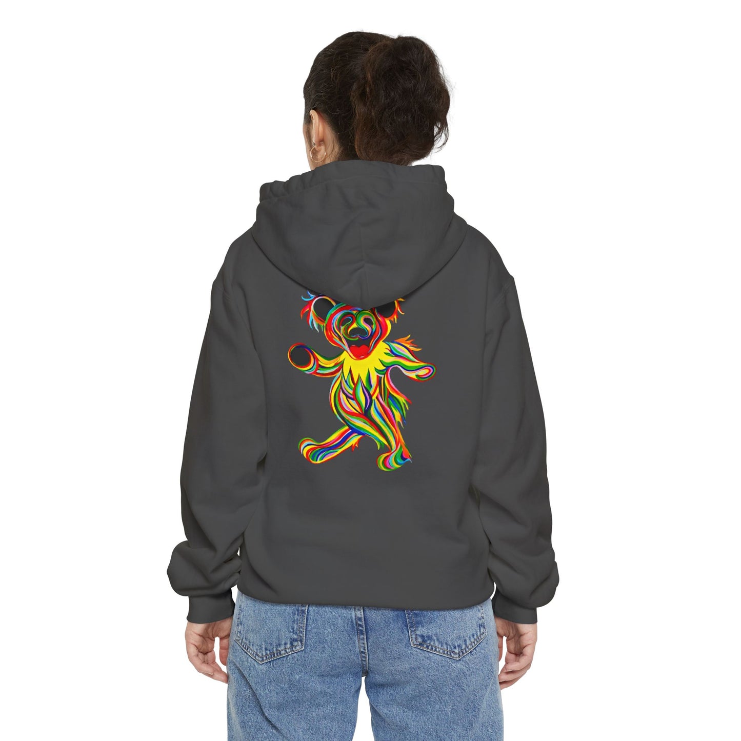 Tie-Dye Bear Vineyard Collection Unisex Garment-Dyed Hoodie