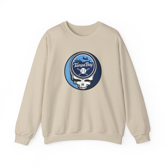Tampa Bay Baseball Stealie Grateful Dead Crewneck Sweatshirt - MLB