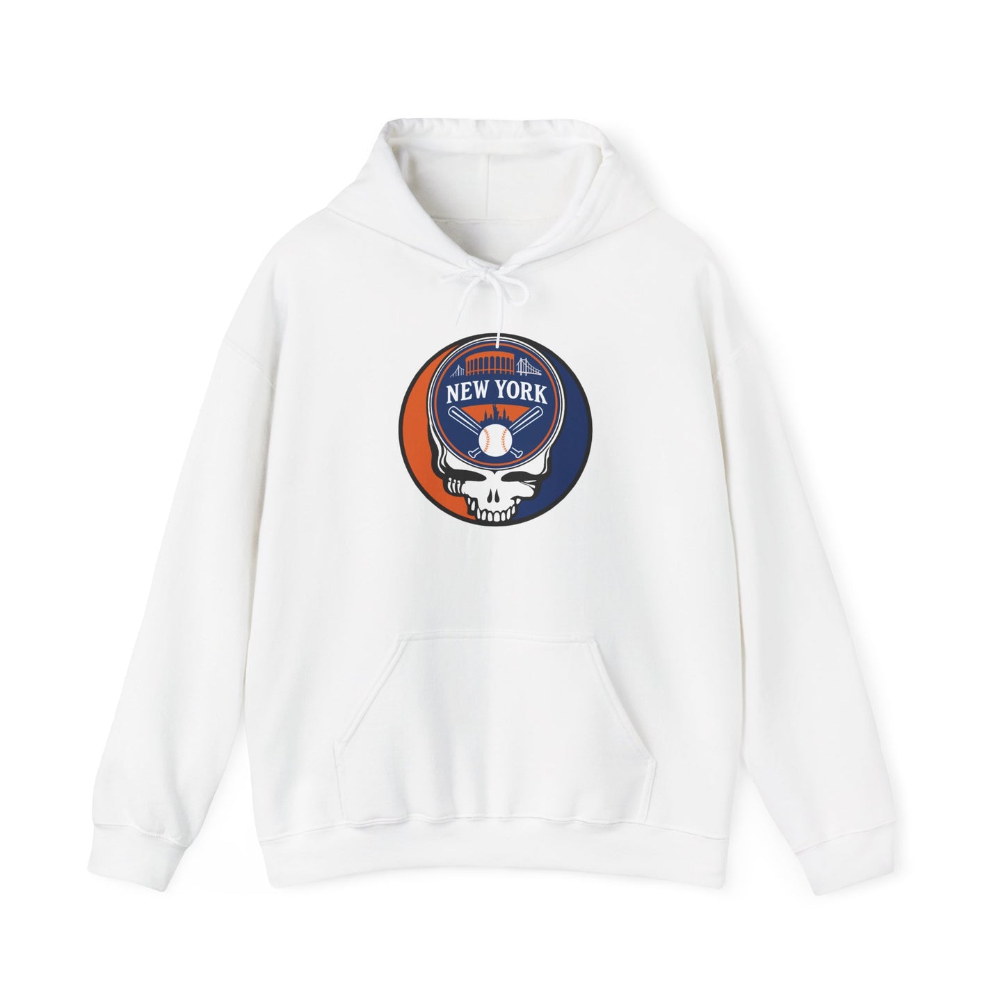 New York Mets Stealie Grateful Dead Unisex Heavy Blend Hoodie - MLB