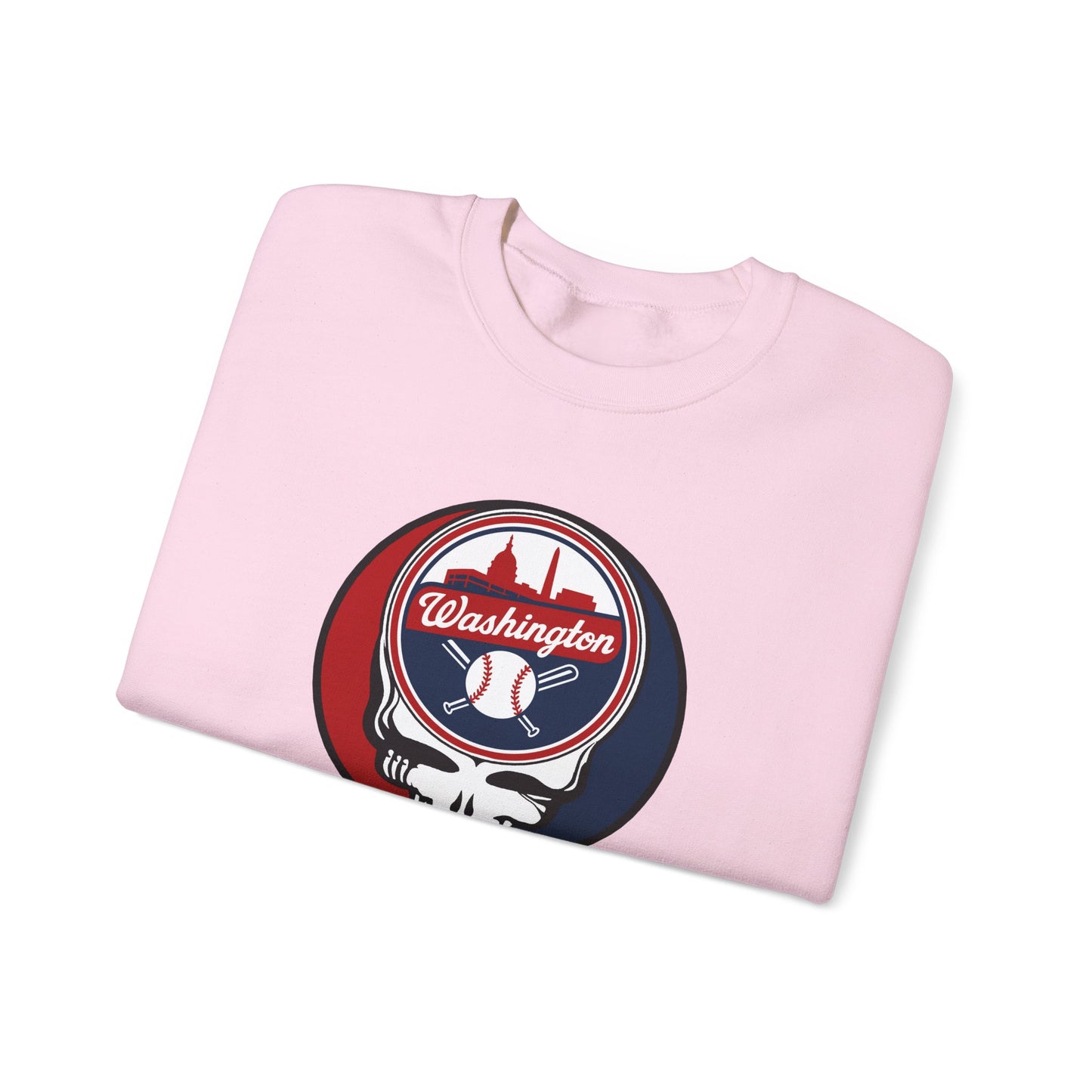 Washington Nationals Grateful Dead Stealie Crewneck Sweatshirt - MLB