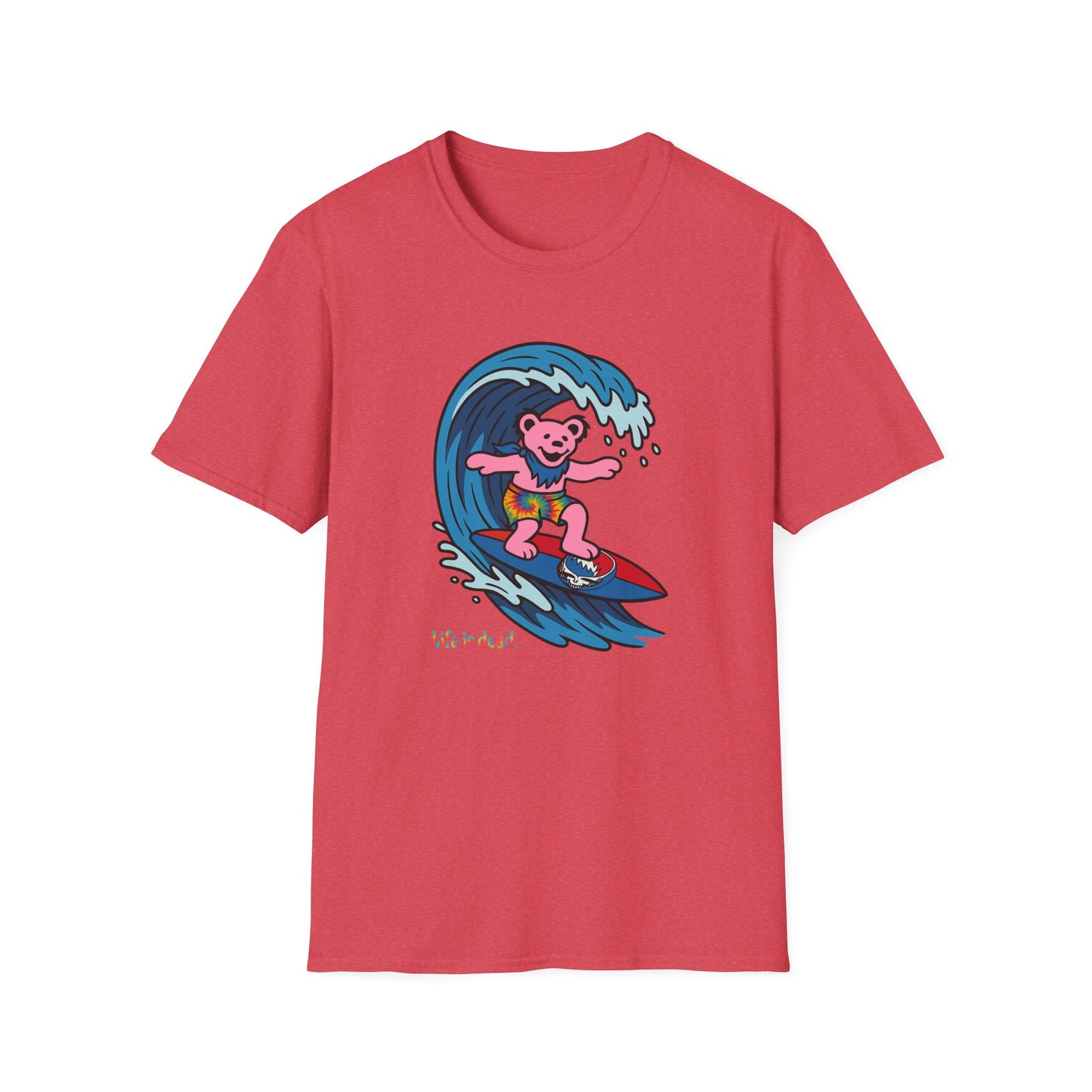 Surfin' Bear - Life is dead. Grateful Dead TShirt