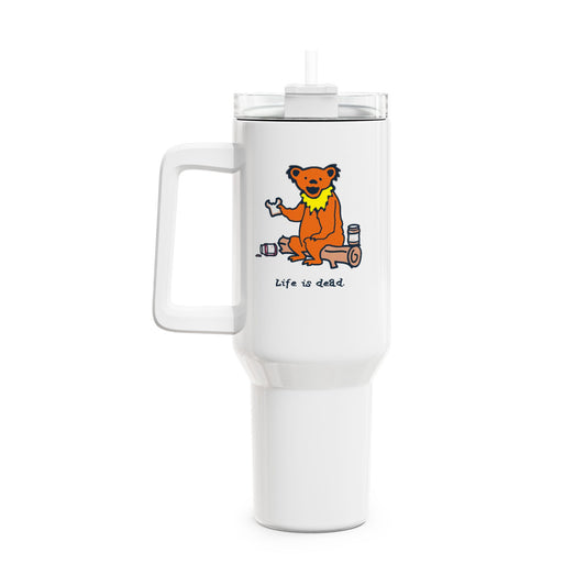 Snackin' Bear "Fat Man" Tumbler, Double Insulated 40oz Travel Mug