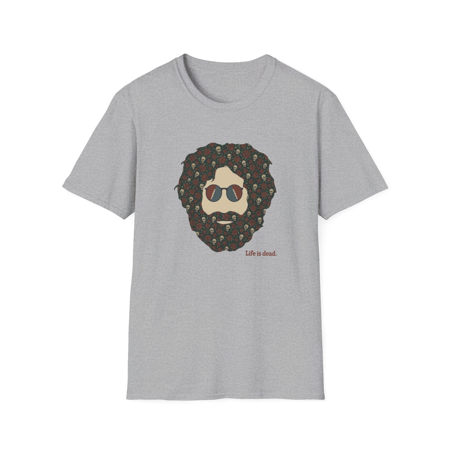 Skull & Roses Jerry Life is dead. T-Shirt