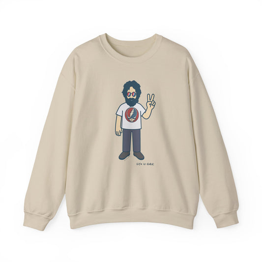Peace Lovin' Jerry | Life is dead. Crewneck Sweatshirt