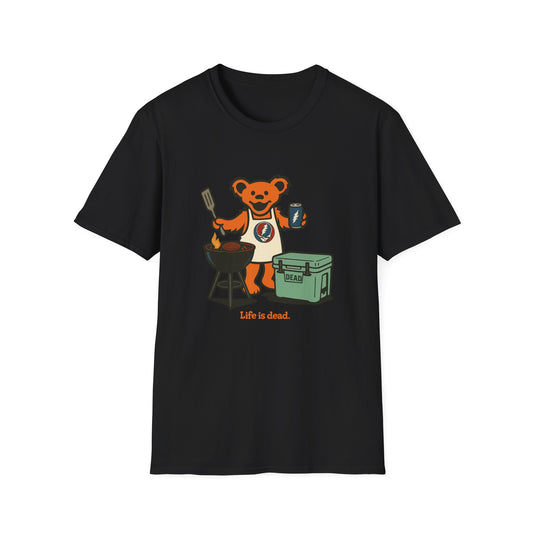 Grillin' Bear - Life is dead. Grateful Dead TShirt