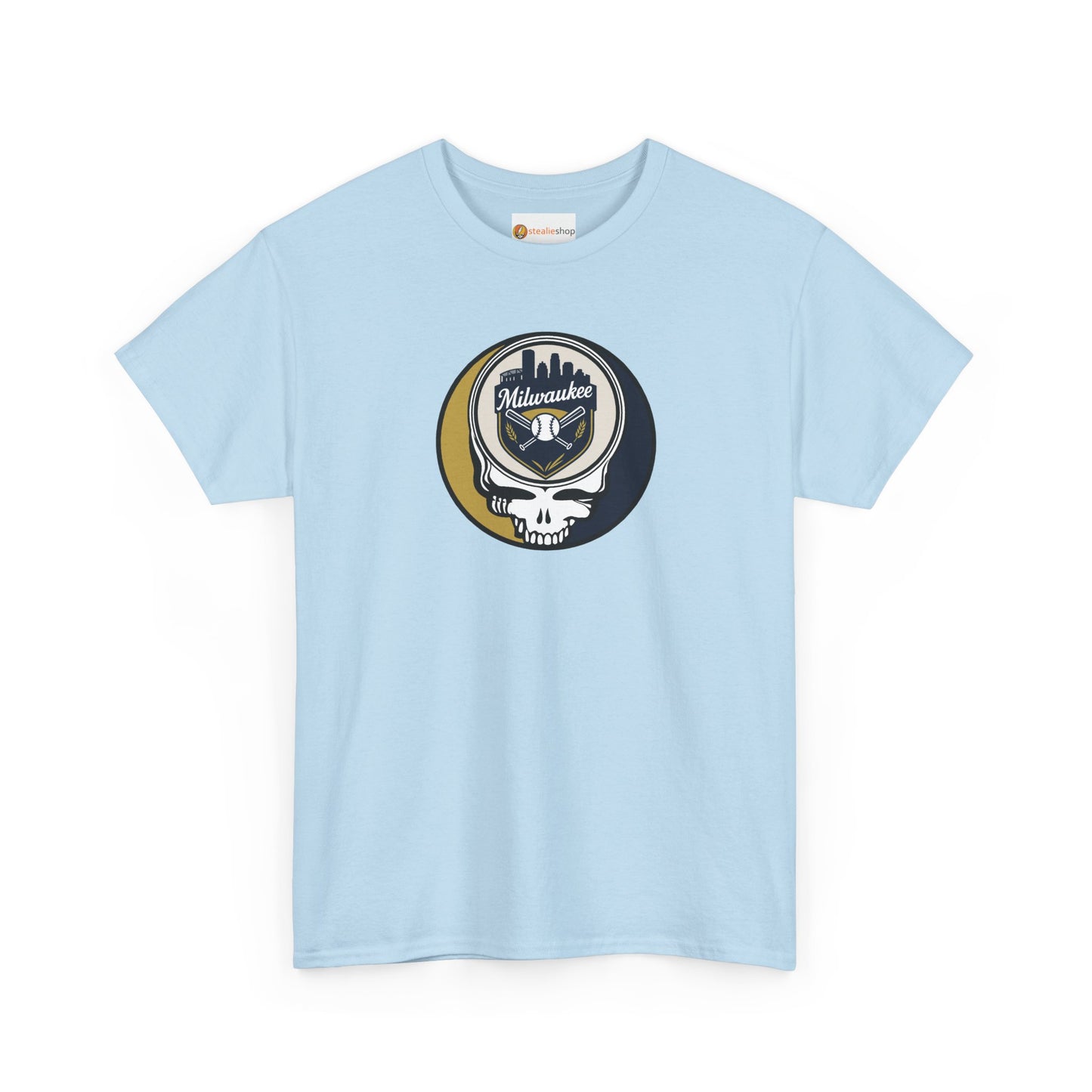 Milwaukee Brewers Grateful Dead Steal Your Face T-Shirt - MLB
