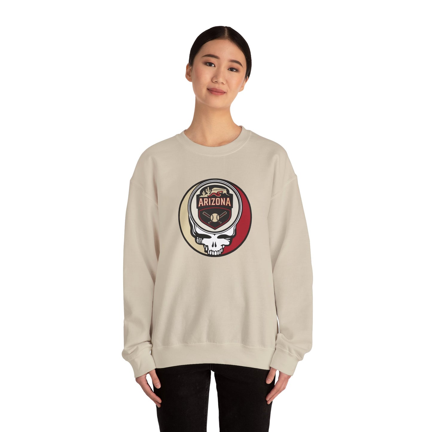 Arizona Diamondbacks Stealie Grateful Dead Crewneck Sweatshirt - MLB