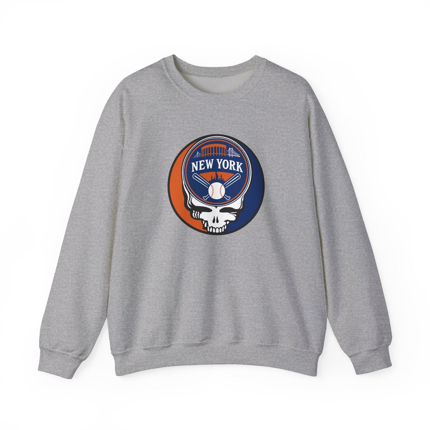 New York Mets Grateful Dead Stealie Crewneck Sweatshirt - MLB