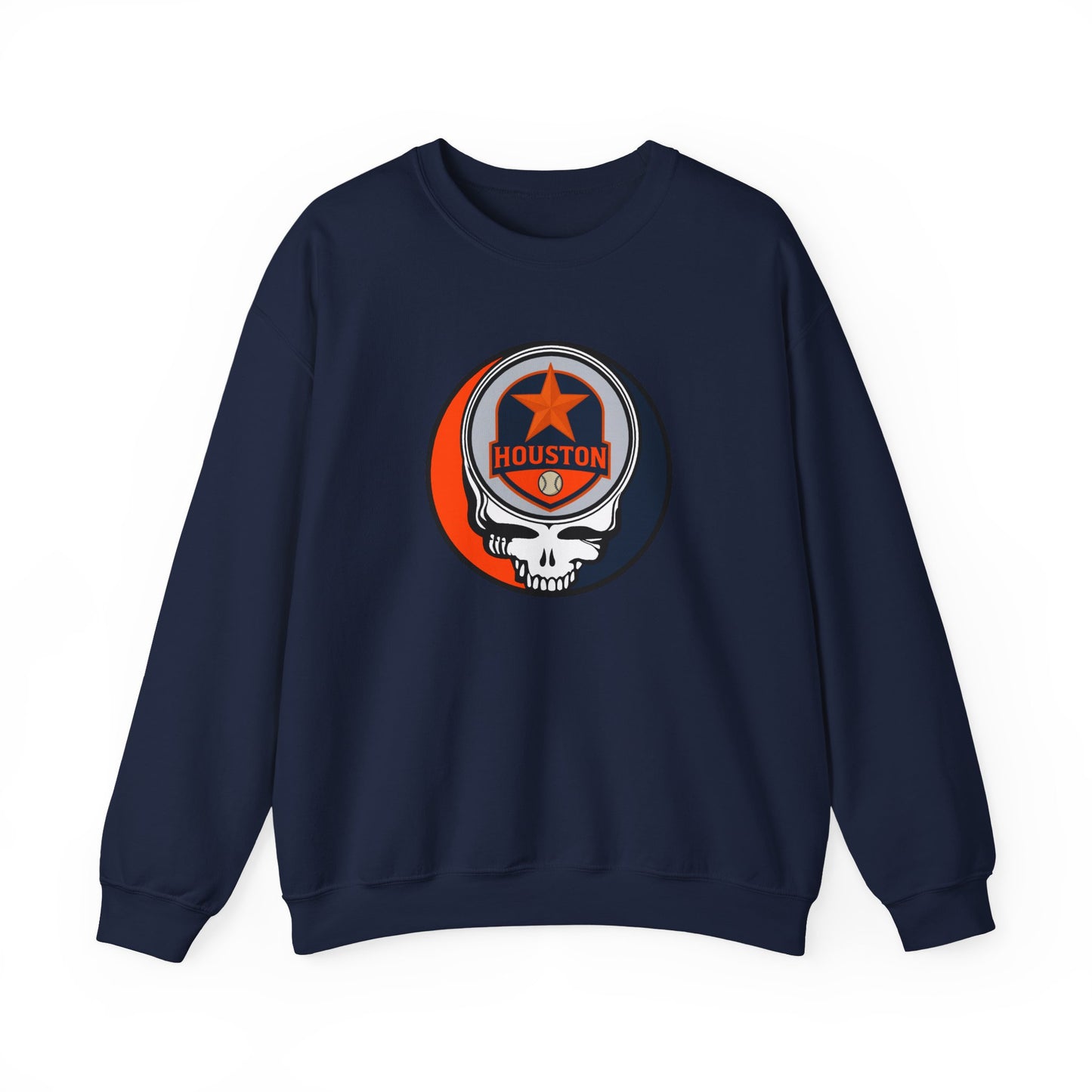 Houston Astros Stealie Grateful Dead Crewneck Sweatshirt - MLB
