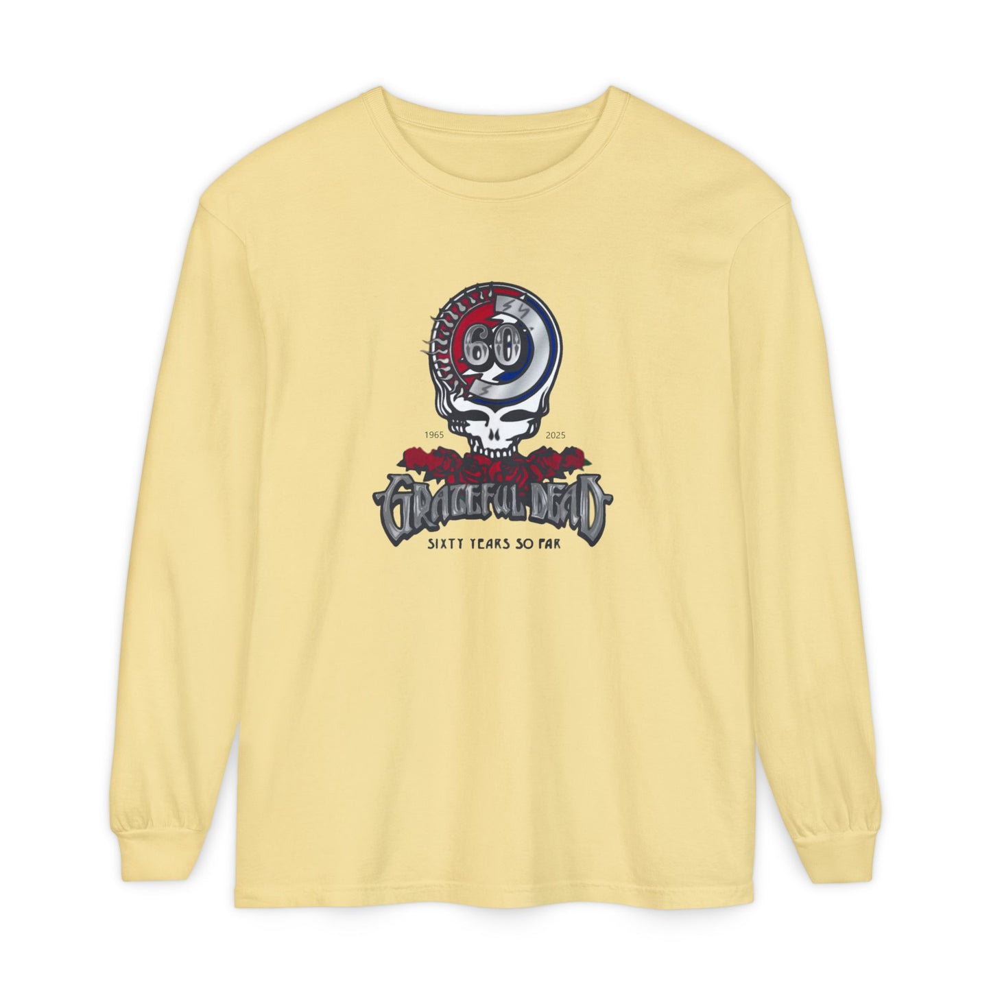Grateful Dead 60th Anniversary Vineyard Collection Garment-dyed Long Sleeve T-Shirt