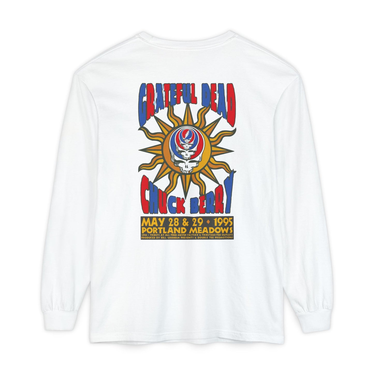 Grateful Dead and Chuck Berry Two-Sided Concert Tee - Vineyard Collection Garment-Dyed Long Sleeve