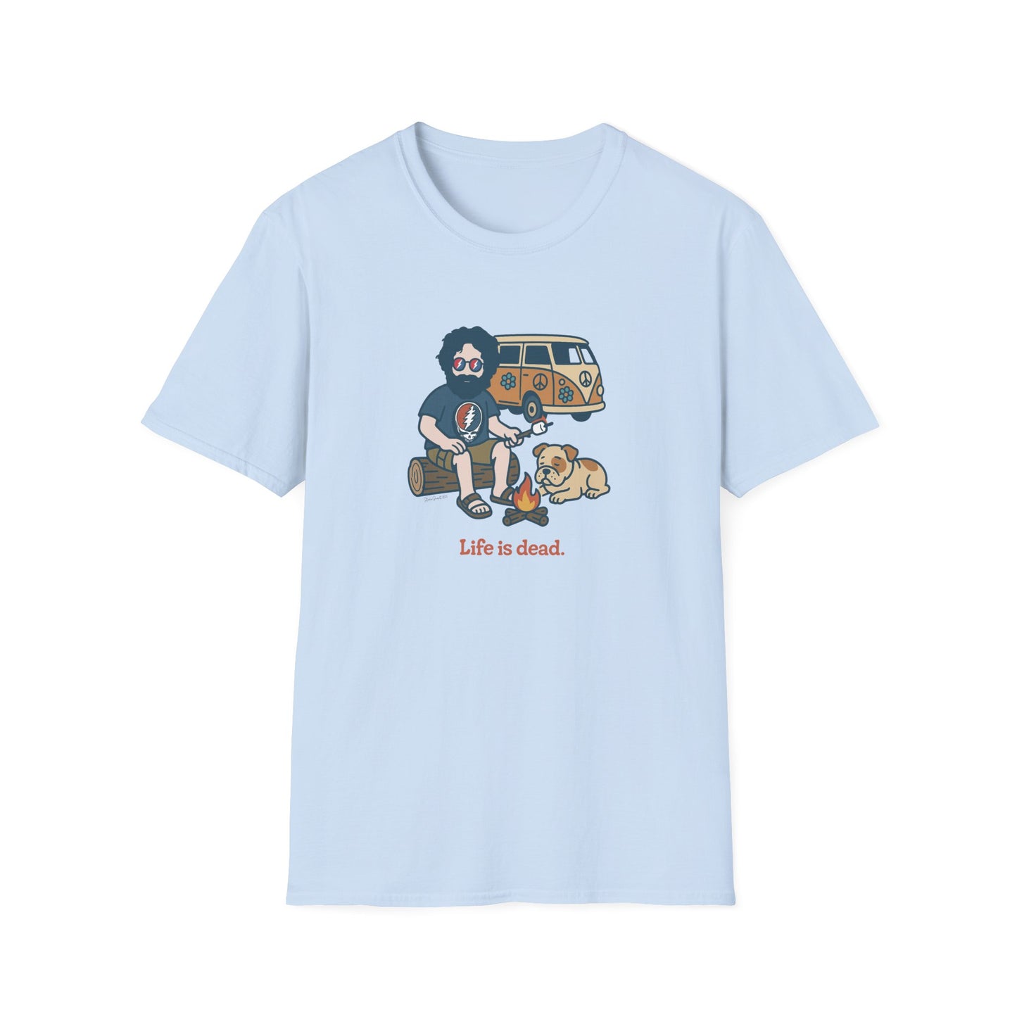 Campin' Jerry - Life is dead. Grateful Dead TShirt