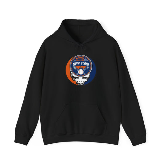 New York Baseball Stealie Grateful Dead Unisex Heavy Blend Hoodie - MLB