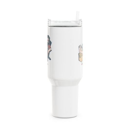 Stay Cool Jerry - Life is dead. "Fat Man" Tumbler, Double Insulated 40oz Travel Mug