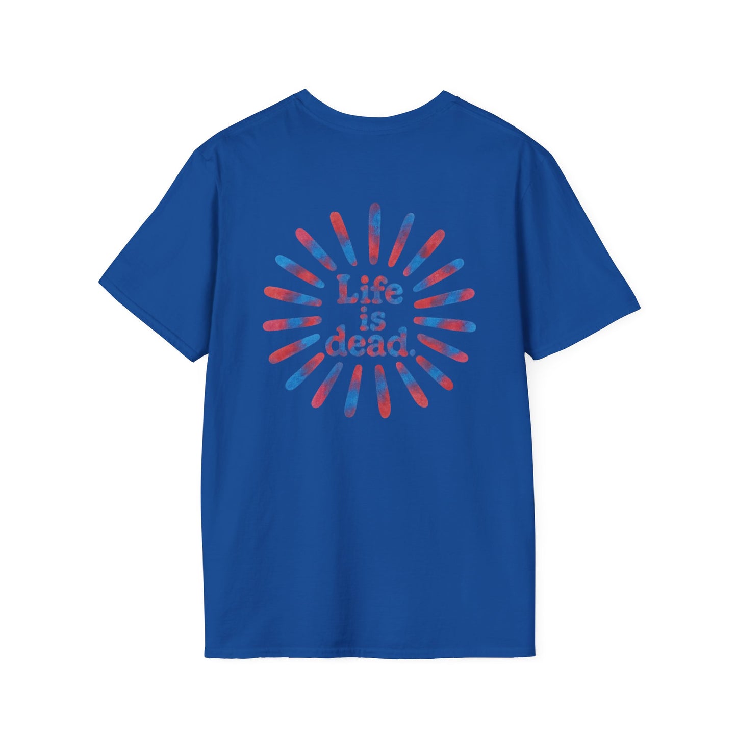 Tie Dye Sunburst and Jerry Life is dead. Grateful Dead T-Shirt