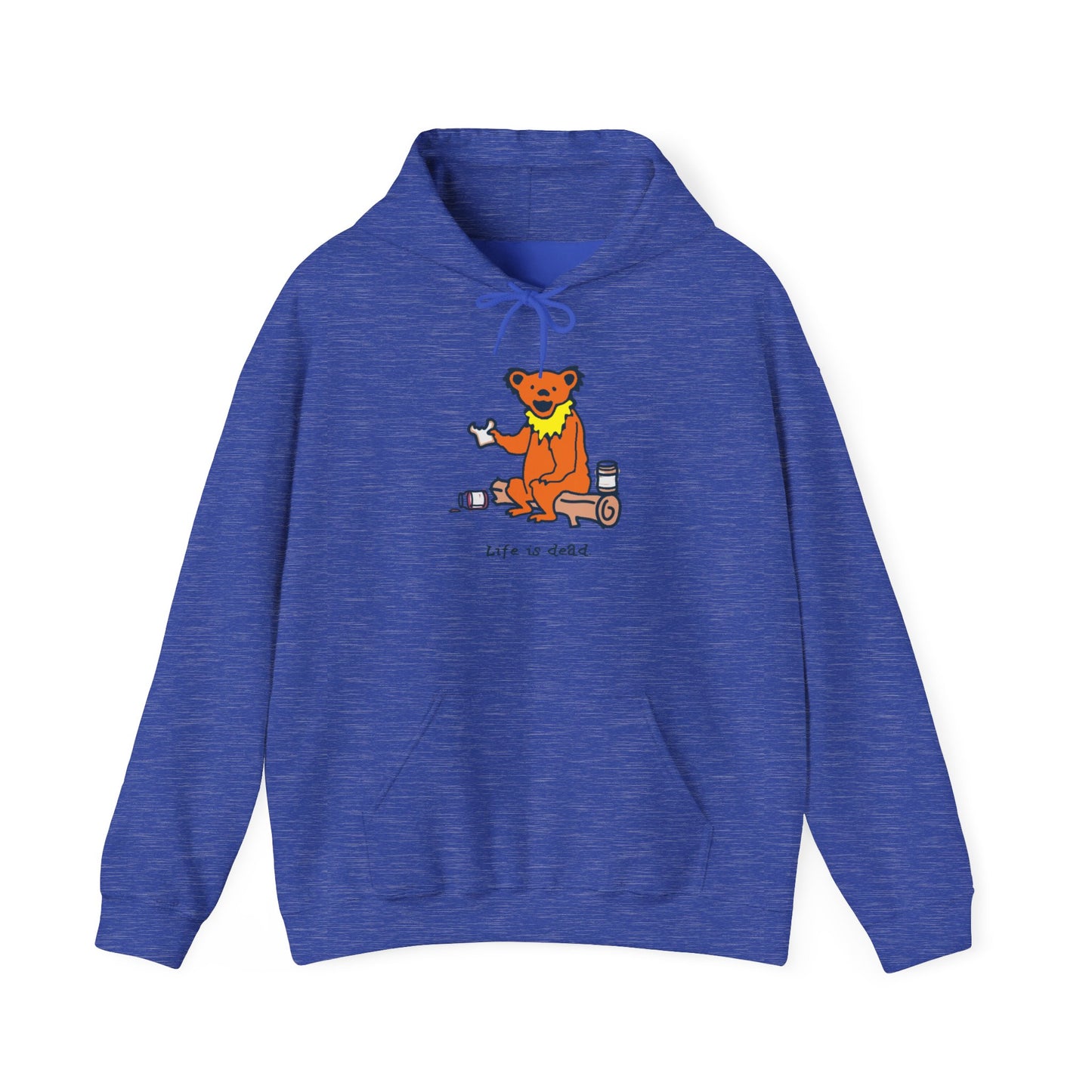 Life is dead. Snackin' Bear Grateful Dead Unisex Hoodie