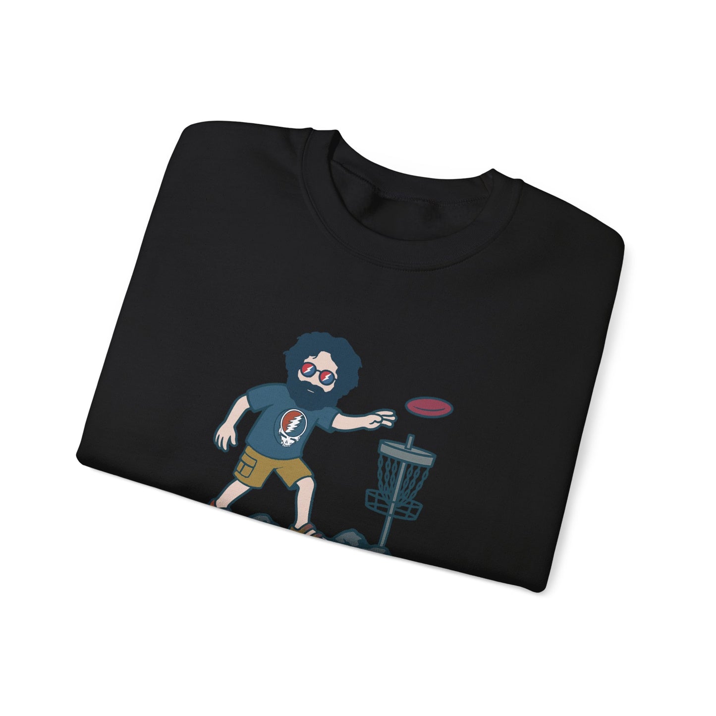 Disc Golfin' Jerry | Life is dead. Crewneck Sweatshirt