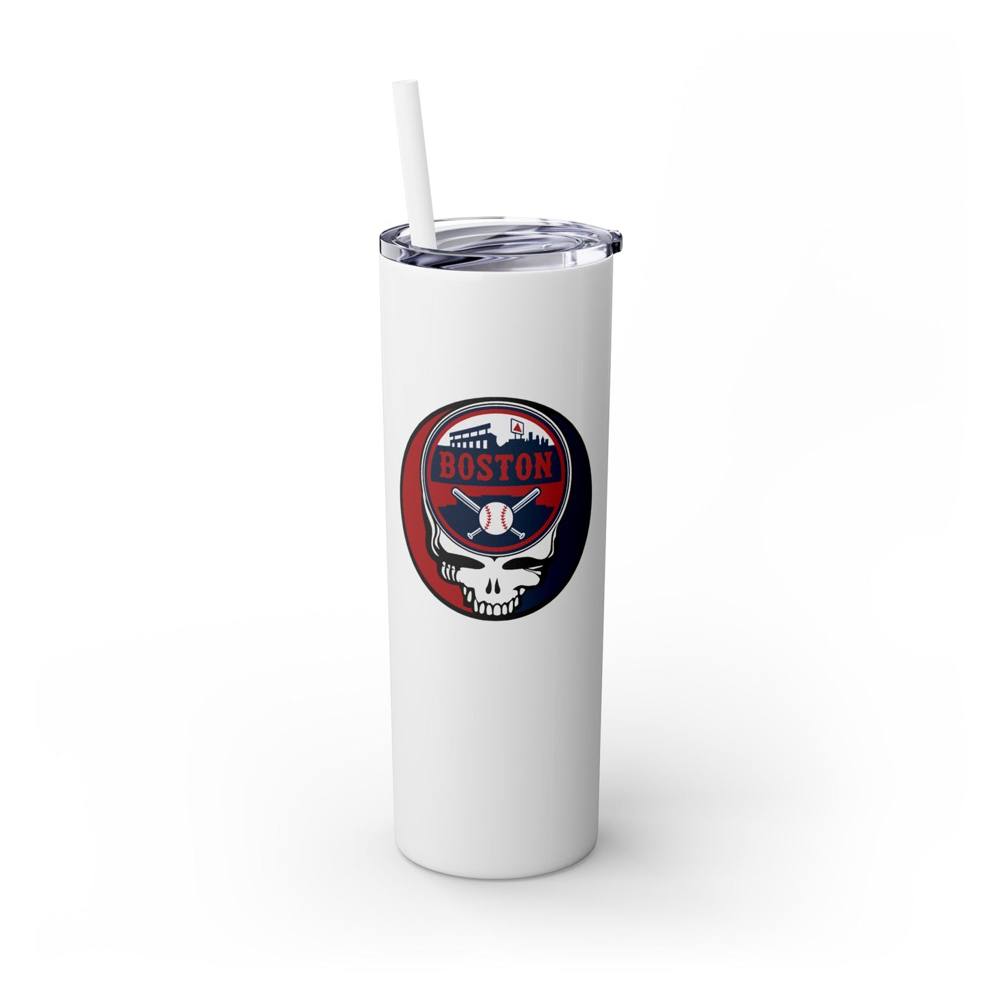 Boston Baseball Stealie Skinny Tumbler, 20oz