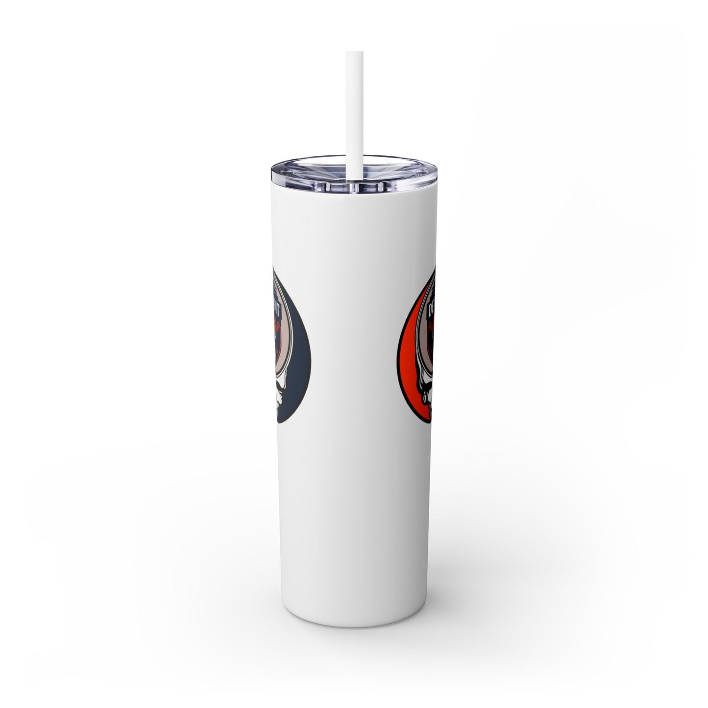 Detroit Tigers Stealie Skinny Tumbler with Straw, 20oz