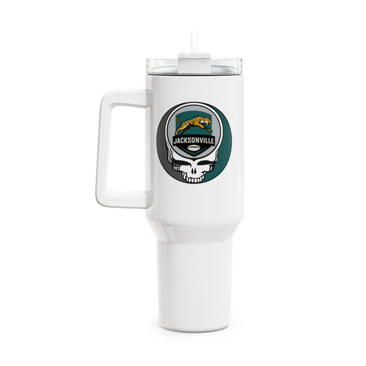 Jacksonville Football Stealie "Fat Man" Tumbler, Double Insulated 40oz Travel Mug - NFL