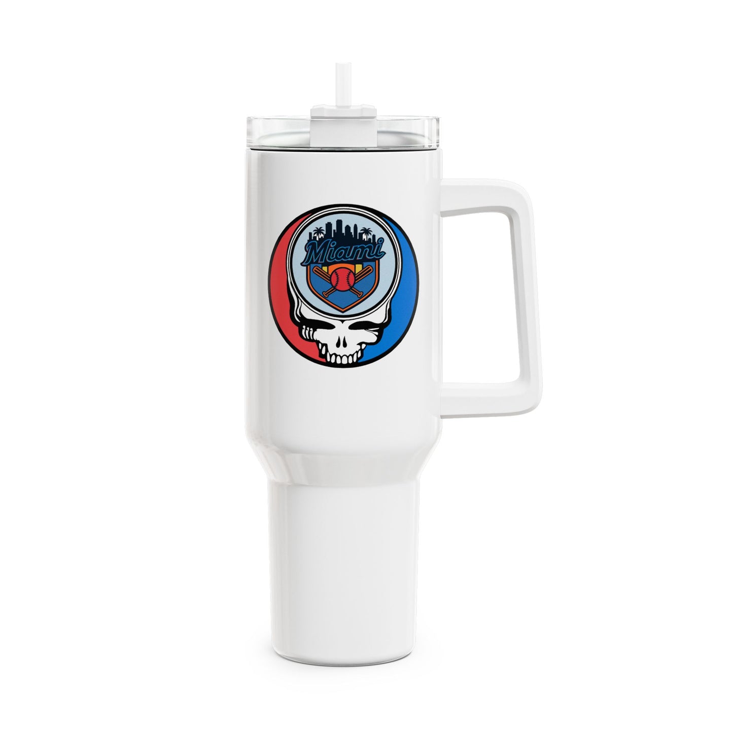 Miami Marlins "Fat Man" Tumbler, Double Insulated 40oz Travel Mug
