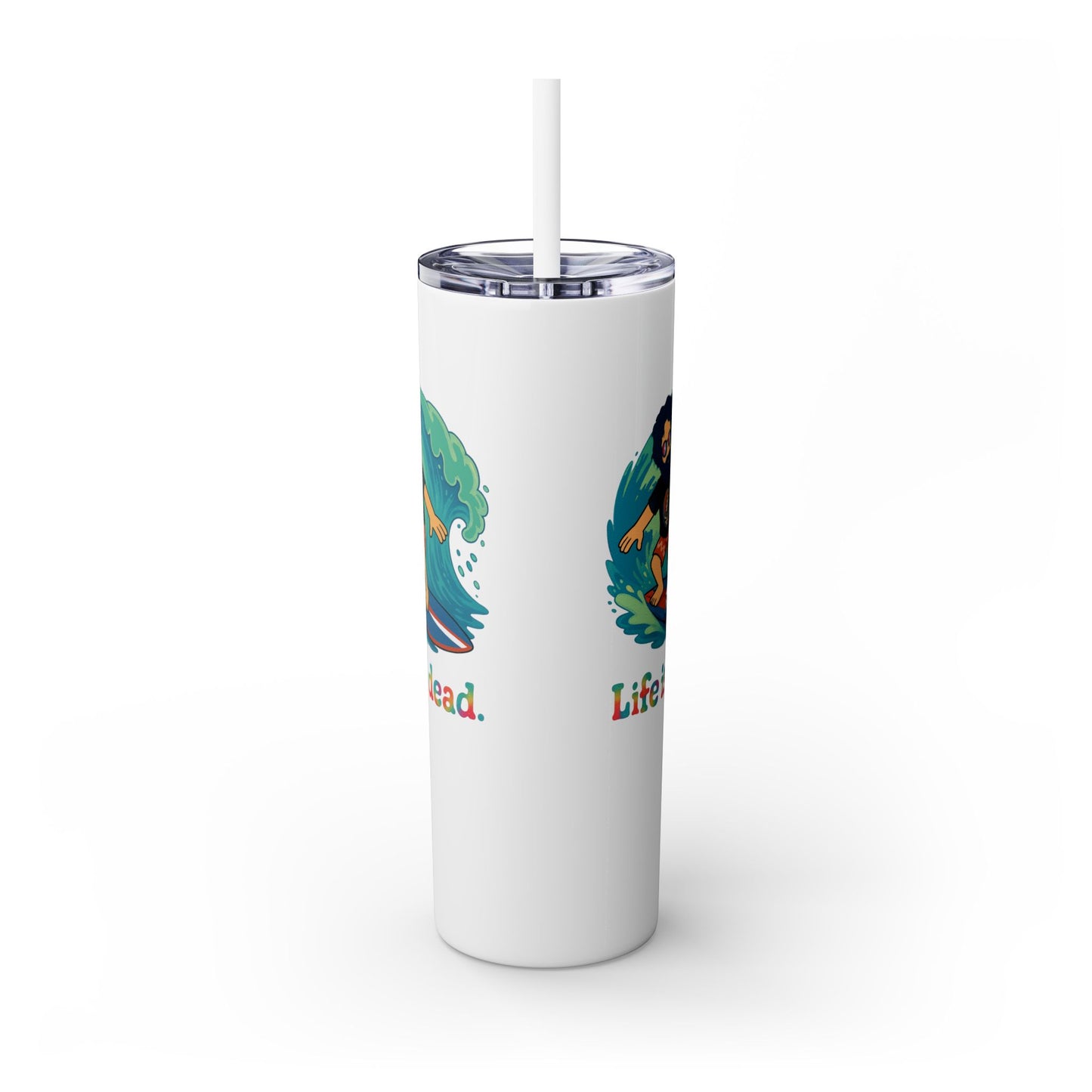 Surfin' Jerry Skinny Tumbler with Straw, 20oz