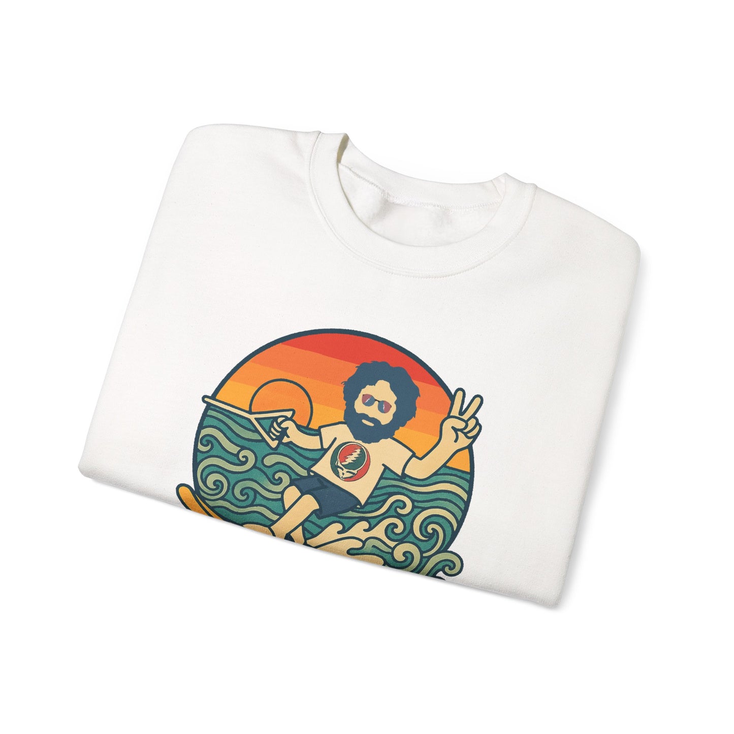 Waterskiin' Jerry Life is dead. Crewneck Sweatshirt