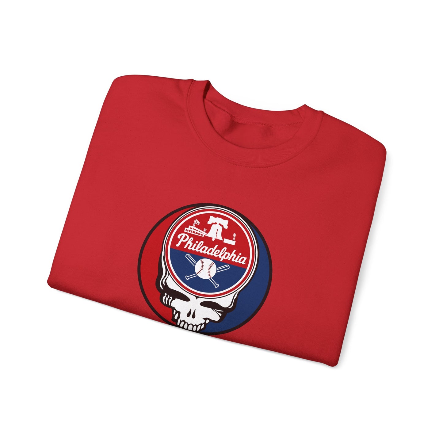 Philadelphia Phillies Grateful Dead Stealie Crewneck Sweatshirt - MLB