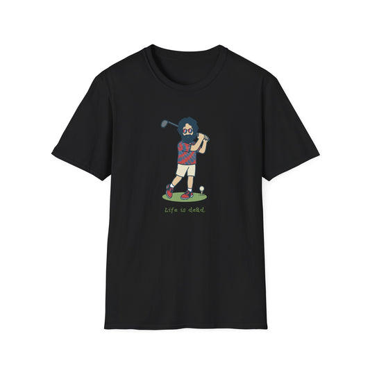 Golfin' Jerry - Life is dead. Grateful Dead TShirt