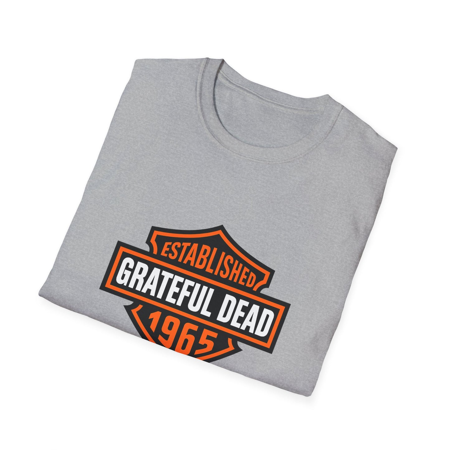 Harley Style Grateful Dead Logo Biker Tee