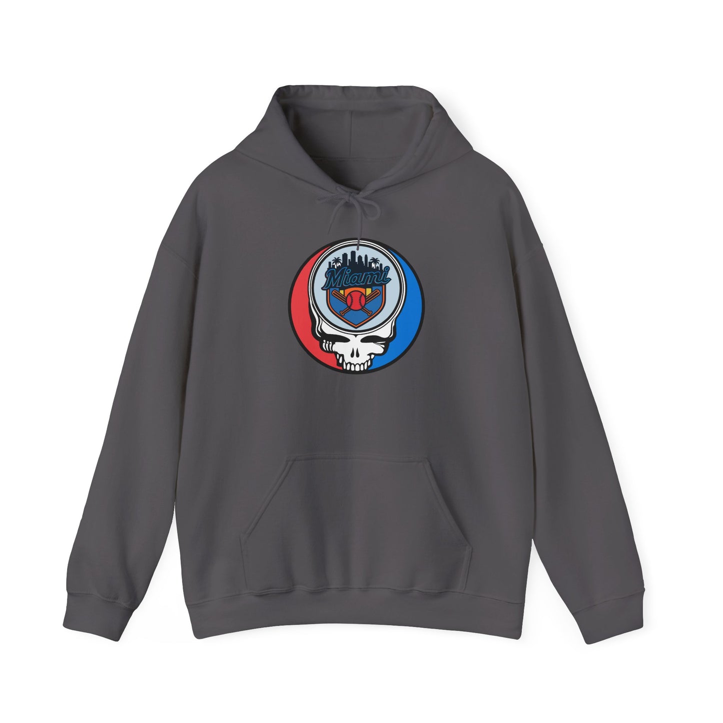 Miami Marlins Grateful Dead Unisex Heavy Blend Hoodie - Hooded Sweatshirt