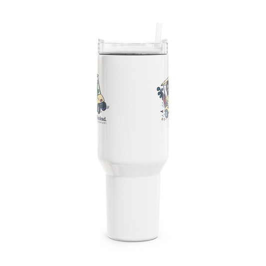 Joy Ridin' Jerry Life is dead. "Fat Man" Tumbler, Double Insulated 40oz Travel Mug