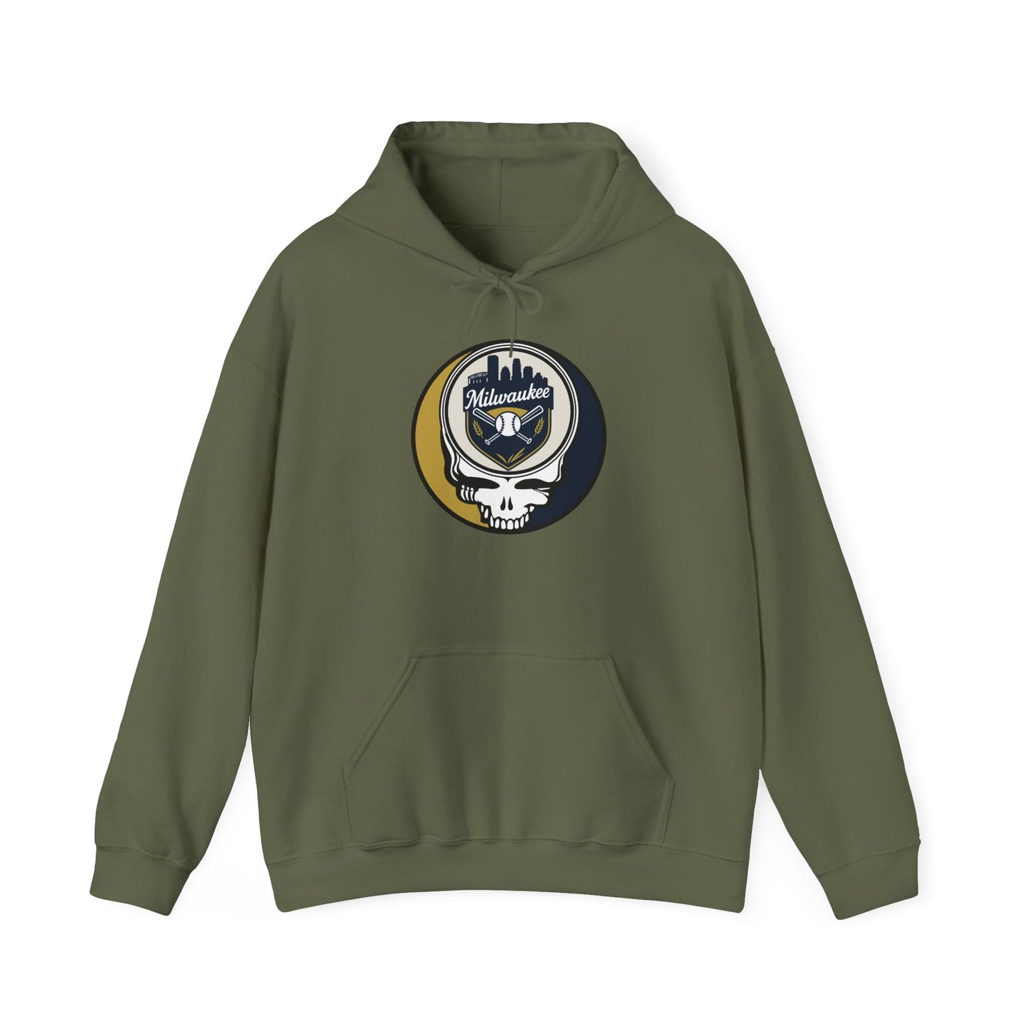 Milwaukee Brewers Grateful Dead Unisex Heavy Blend Hoodie - MLB