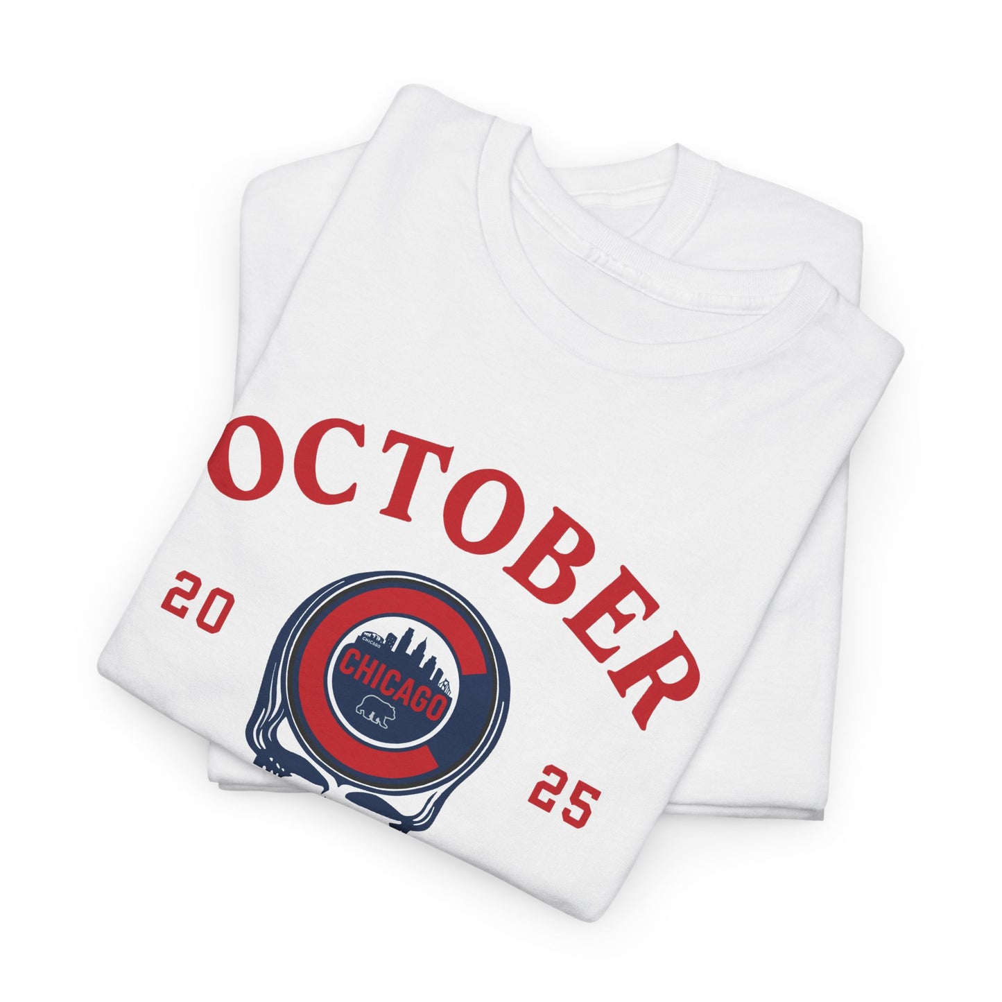 Chicago Baseball Playoffs 2025 October Baseball Stealie Grateful Dead T-shirt