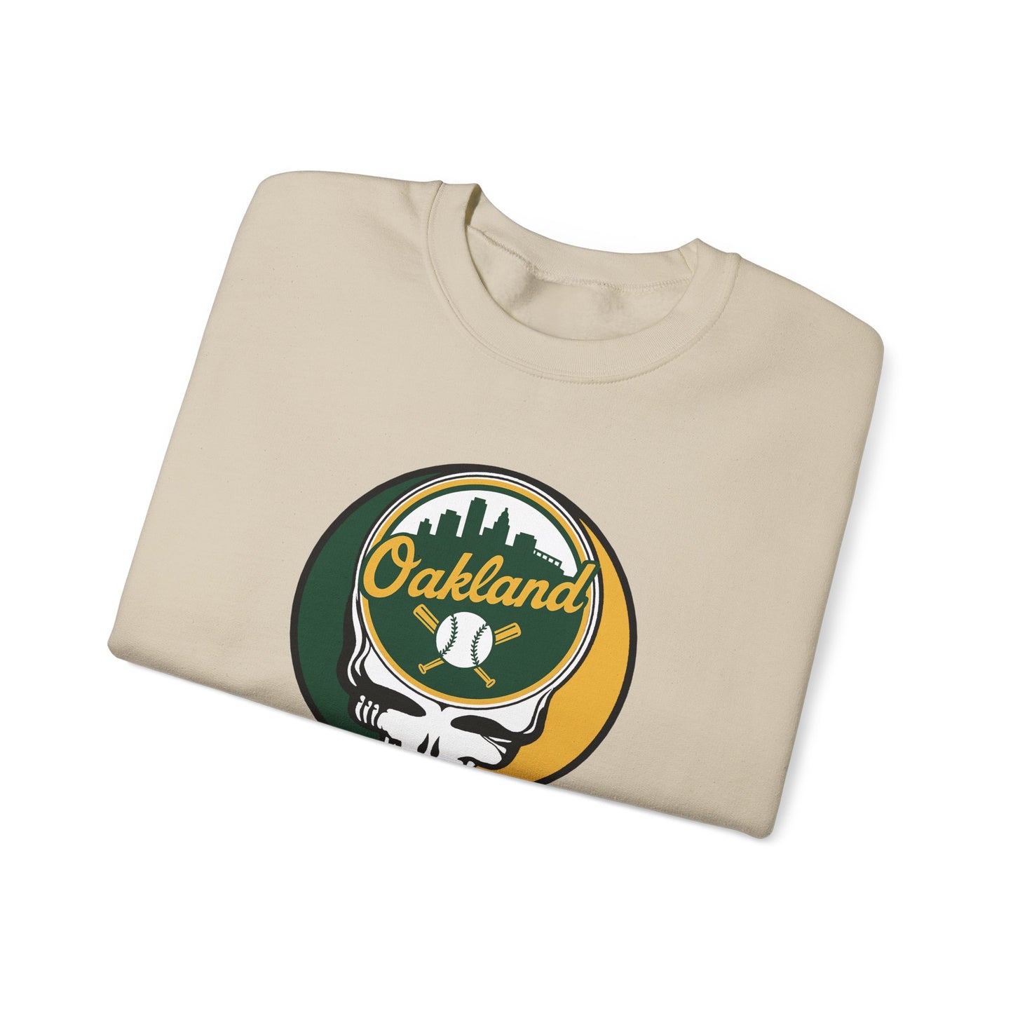 Oakland A's Stealie Grateful Dead Crewneck Sweatshirt - MLB