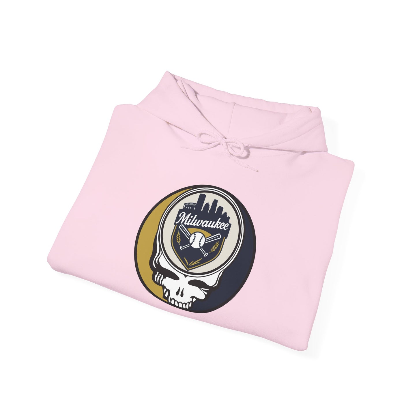 Milwaukee Baseball Grateful Dead Unisex Heavy Blend Hoodie - MLB