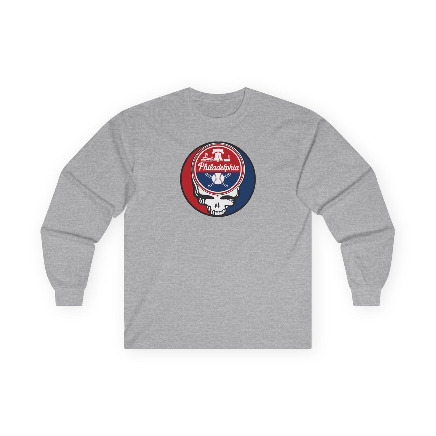 Philadelphia Phillies Stealie Grateful Dead Long Sleeve Tee - MLB