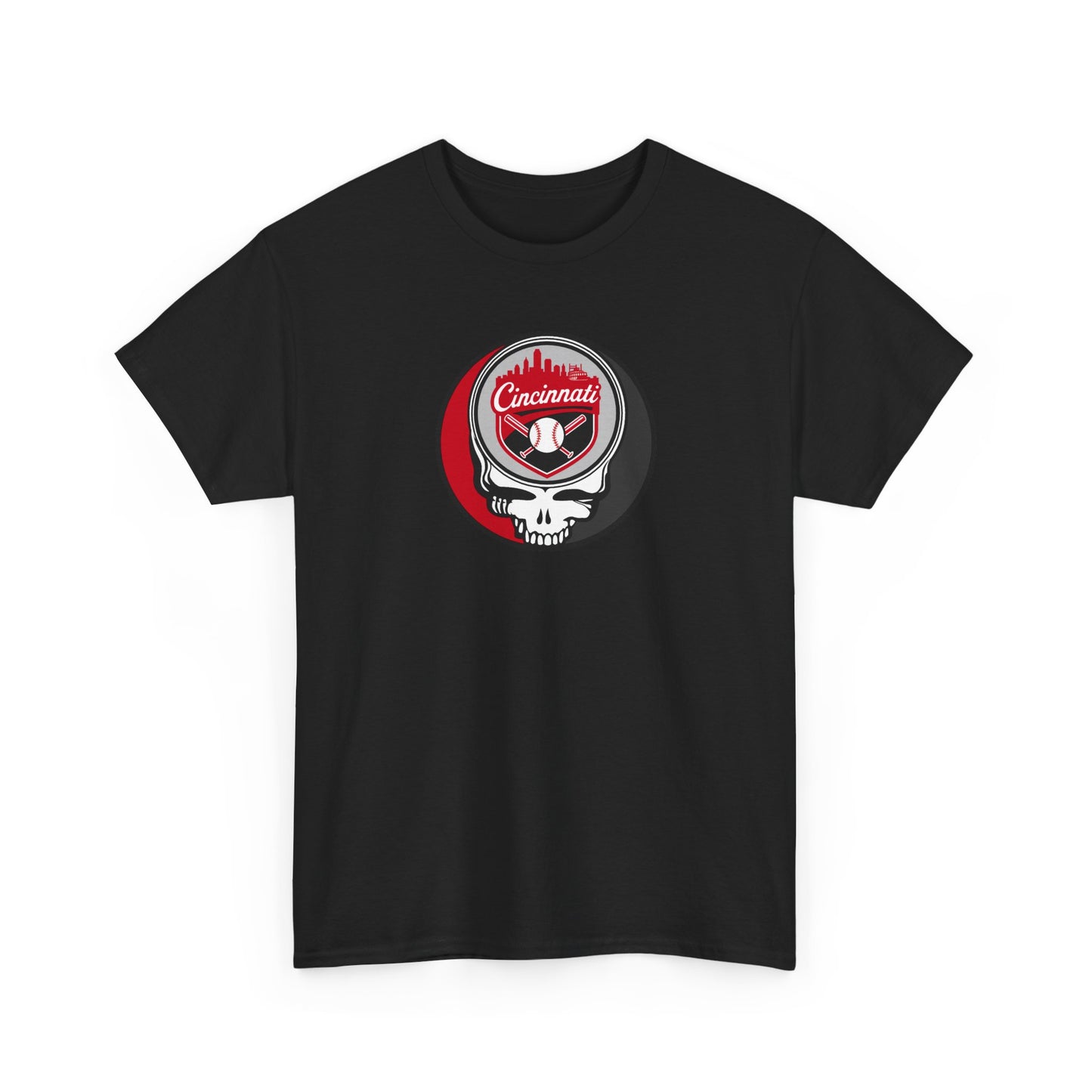 Cincinnati Reds Grateful Dead Steal Your Face T-Shirt - MLB