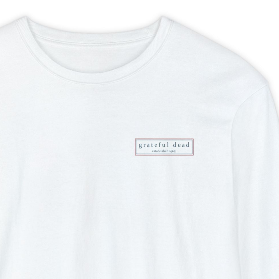Grateful Dead Jerry Garcia Two-Sided Vineyard Collection Garment-dyed Long Sleeve T-Shirt