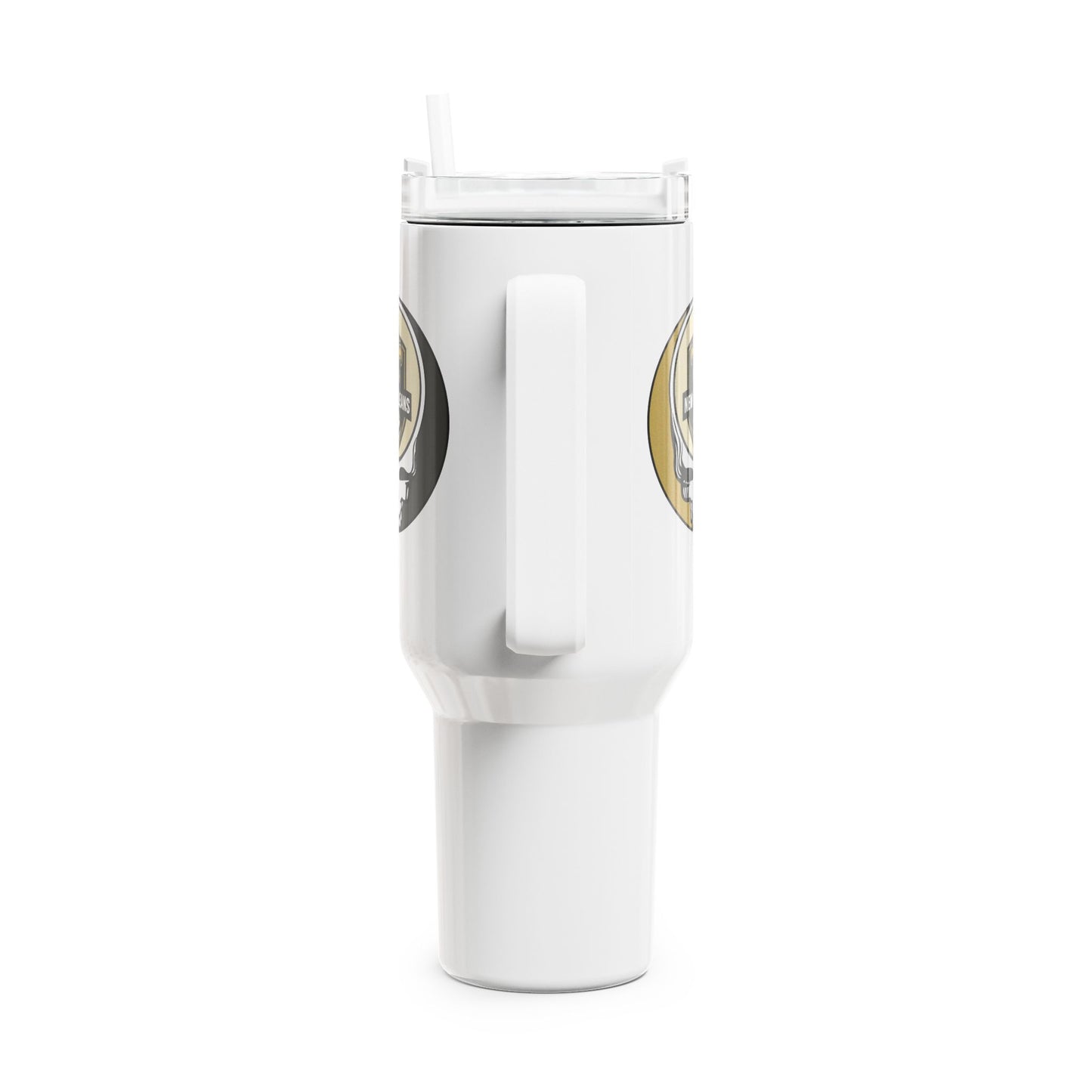 New Orleans Football Stealie "Fat Man" Tumbler, Double Insulated 40oz Travel Mug