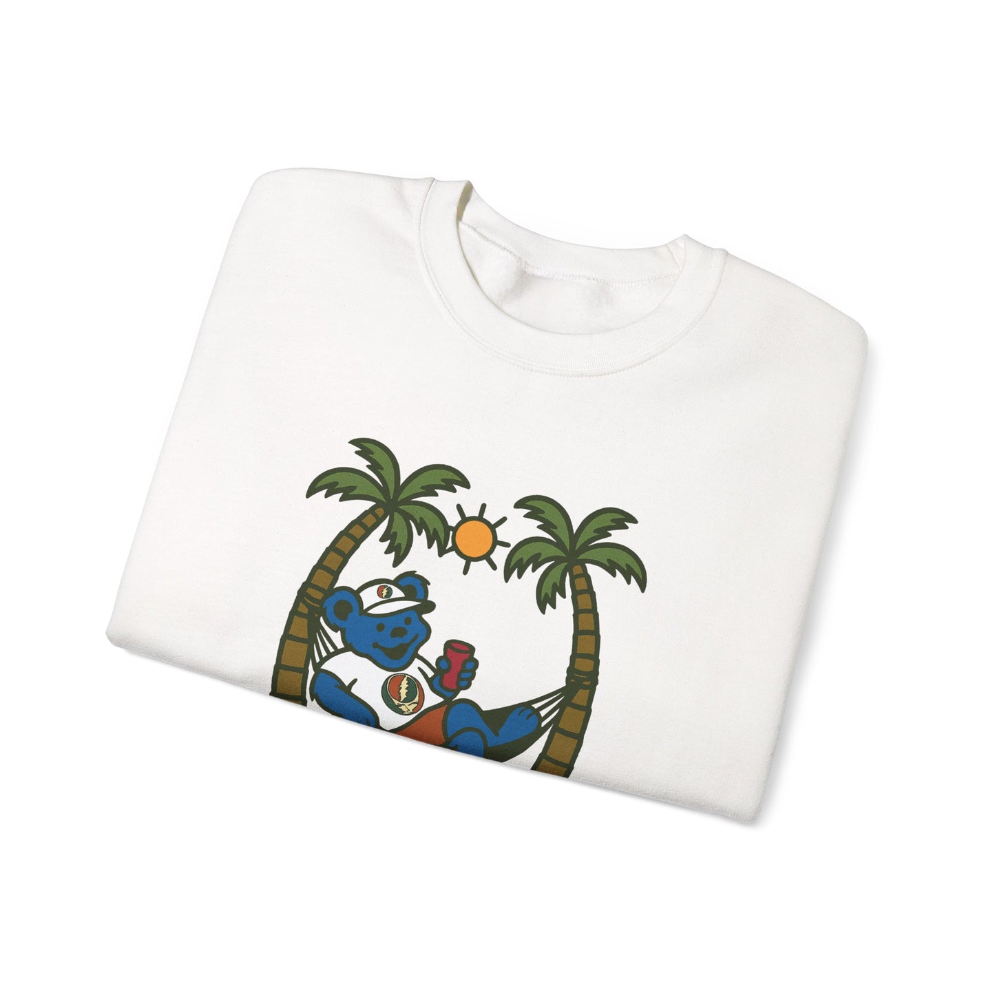 This Bear's Not Workin' From Anywhere | Life is dead. Crewneck Sweatshirt