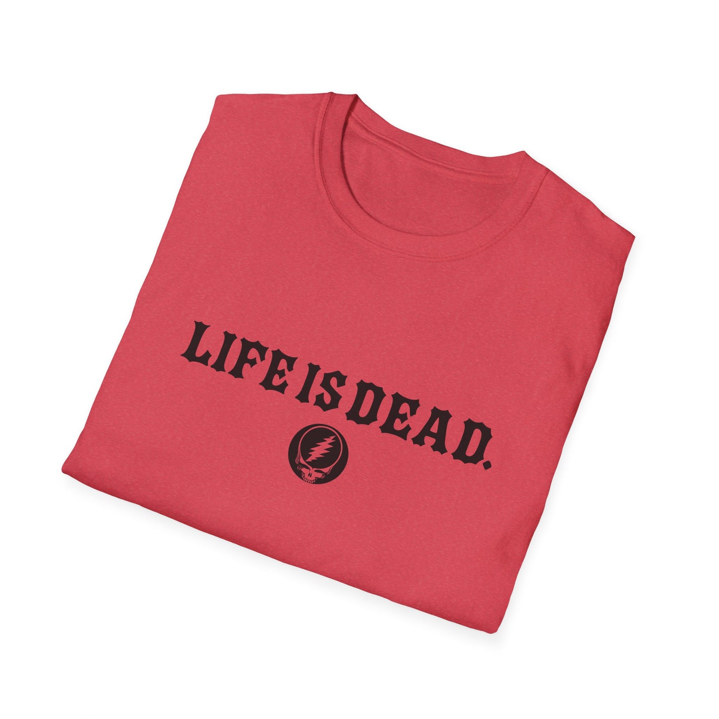 Shreddin' Jerry - Life is dead. Two-Sided Print Grateful Dead TShirt
