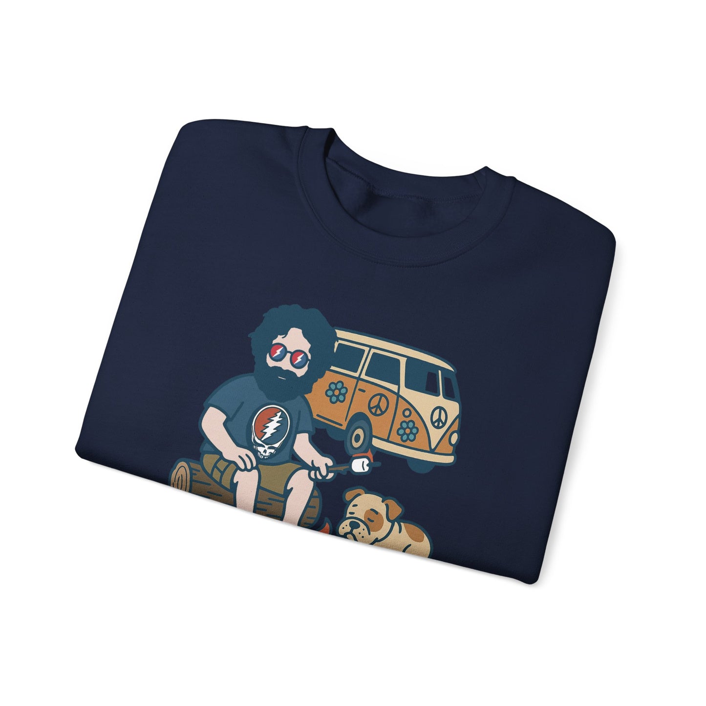 Jerry and Frank are Camping | Life is dead. Crewneck Sweatshirt