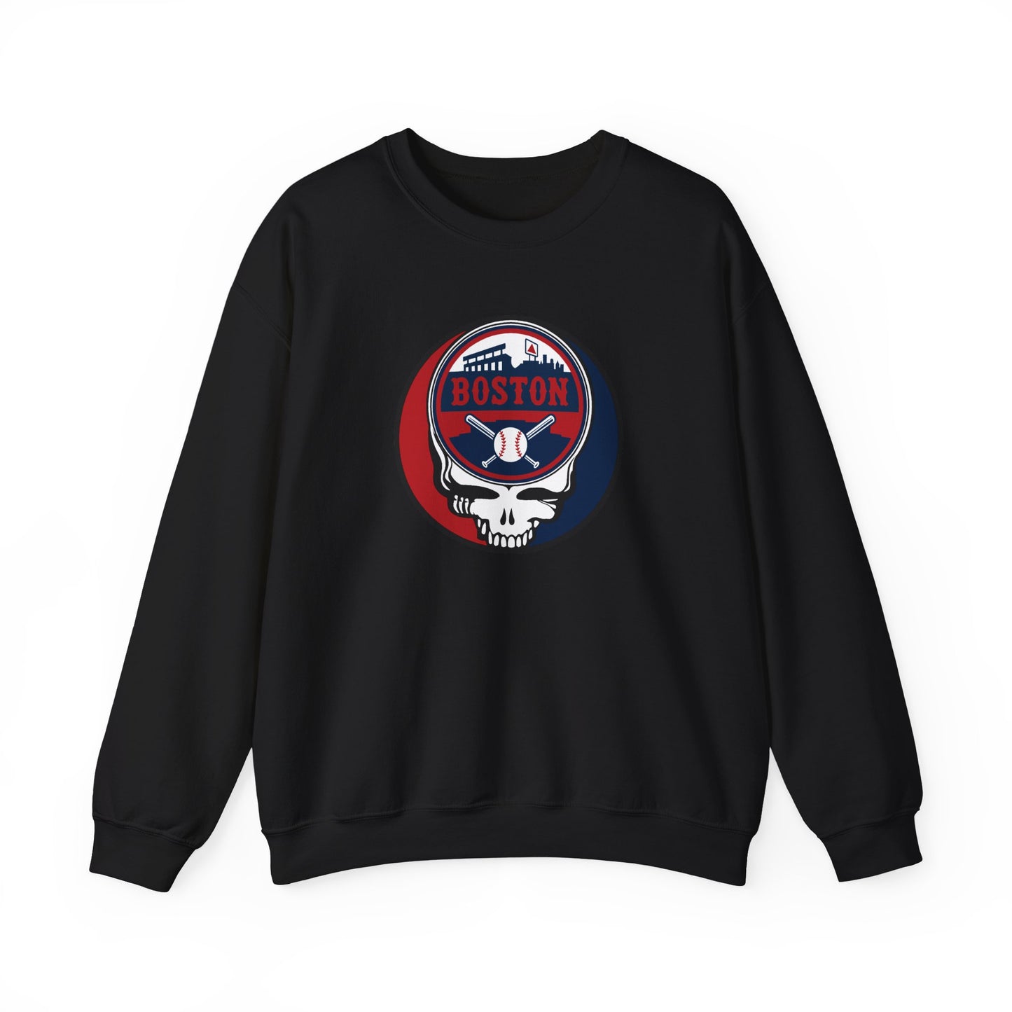 Boston Red Sox Stealie Grateful Dead Crewneck Sweatshirt - MLB