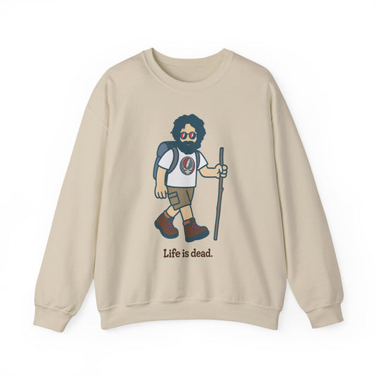 Hikin' Jerry | Life is dead. Crewneck Sweatshirt